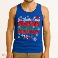 Arkansas Xmas Just Another Crazy Arkansan Family Christmas Cool Gift Tank Top thumb 3