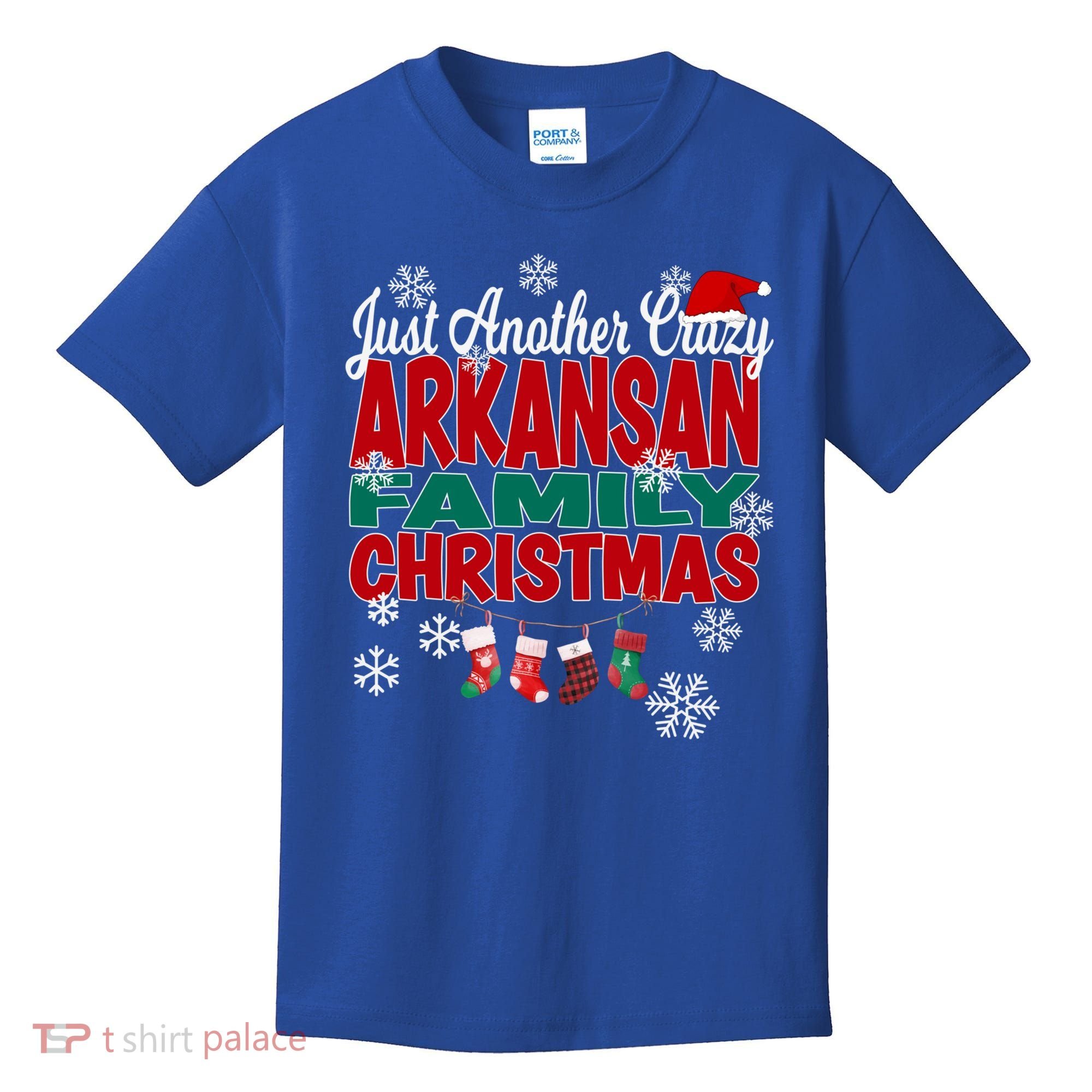 Arkansas Xmas Just Another Crazy Arkansan Family Christmas Cool Gift Kids T-Shirt
