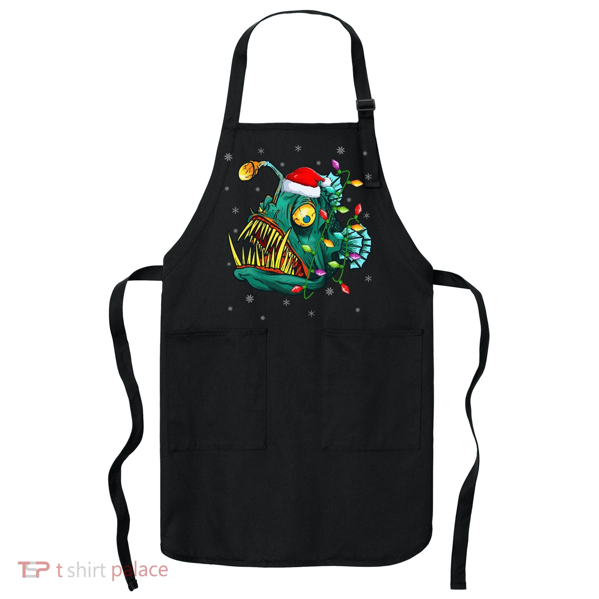 Anglerfish Xmas Lighting Reindeer Hat Anglerfish Christmas Apron