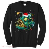 Anglerfish Xmas Lighting Reindeer Hat Anglerfish Christmas Sweatshirt thumb 0