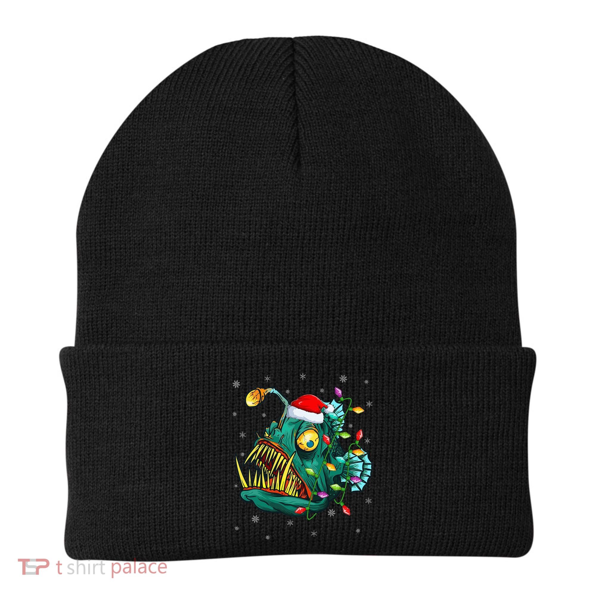 Anglerfish Xmas Lighting Reindeer Hat Anglerfish Christmas Beanie