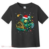 Anglerfish Xmas Lighting Reindeer Hat Anglerfish Christmas Toddler T-Shirt thumb 0