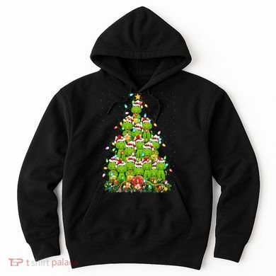 Alligator Xmas Tree Lighting Santa Alligator Christmas Hoodie