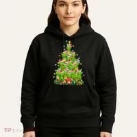 Alligator Xmas Tree Lighting Santa Alligator Christmas Hoodie thumb 5