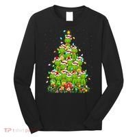Alligator Xmas Tree Lighting Santa Alligator Christmas Long Sleeve Shirt thumb 0