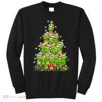 Alligator Xmas Tree Lighting Santa Alligator Christmas Sweatshirt thumb 0