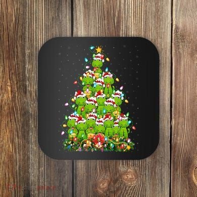 Alligator Xmas Tree Lighting Santa Alligator Christmas Coaster