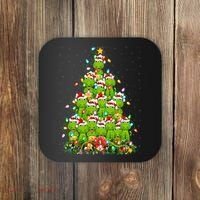 Alligator Xmas Tree Lighting Santa Alligator Christmas Coaster thumb 0