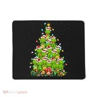 Alligator Xmas Tree Lighting Santa Alligator Christmas Mousepad thumb 0