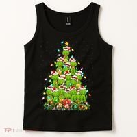 Alligator Xmas Tree Lighting Santa Alligator Christmas Tank Top thumb 2