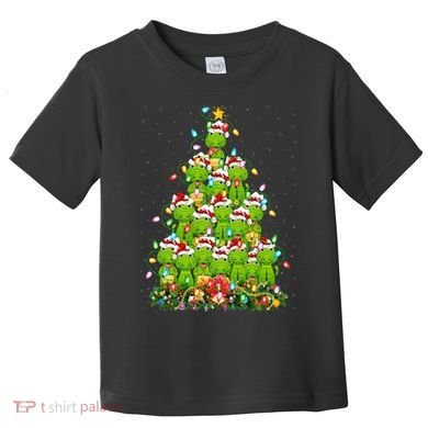Alligator Xmas Tree Lighting Santa Alligator Christmas Toddler T-Shirt