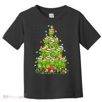 Alligator Xmas Tree Lighting Santa Alligator Christmas Toddler T-Shirt thumb 0