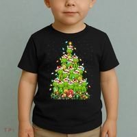 Alligator Xmas Tree Lighting Santa Alligator Christmas Toddler T-Shirt thumb 2