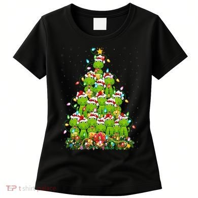Alligator Xmas Tree Lighting Santa Alligator Christmas Women's T-Shirt