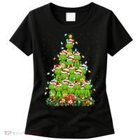 Alligator Xmas Tree Lighting Santa Alligator Christmas Women's T-Shirt thumb 0