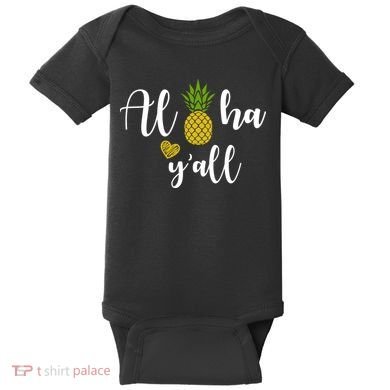 Aloha Y'all Baby Bodysuit