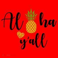 Aloha Y'all Santa Hat thumb 1