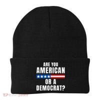 Are You American Or Democrat? Beanie thumb 0