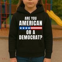 Are You American Or Democrat? Kids Hoodie thumb 3