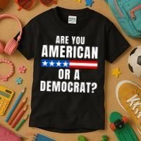 Are You American Or Democrat? Kids T-Shirt thumb 3