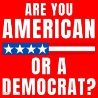 Are You American Or Democrat? Santa Hat thumb 1