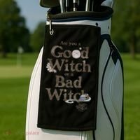 Are You A Good Witch Or Bad Witch Golf Towel thumb 2