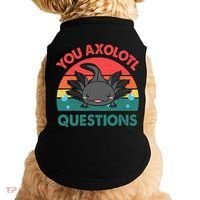 Axolotl- You Axolotl Questions Cute Axolotl Retro Doggie Tank thumb 0