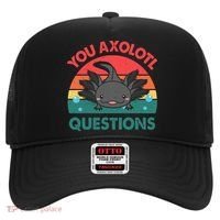 Axolotl- You Axolotl Questions Cute Axolotl Retro Hat thumb 0