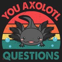 Axolotl- You Axolotl Questions Cute Axolotl Retro Hat thumb 2