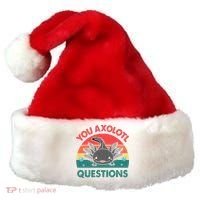 Axolotl- You Axolotl Questions Cute Axolotl Retro Santa Hat thumb 0