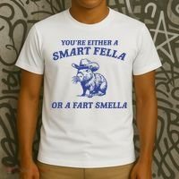 Are You A Smart Fella Or Fart Smella Vintage Style T-Shirt thumb 3