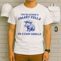 Are You A Smart Fella Or Fart Smella Vintage Style T-Shirt thumb 6