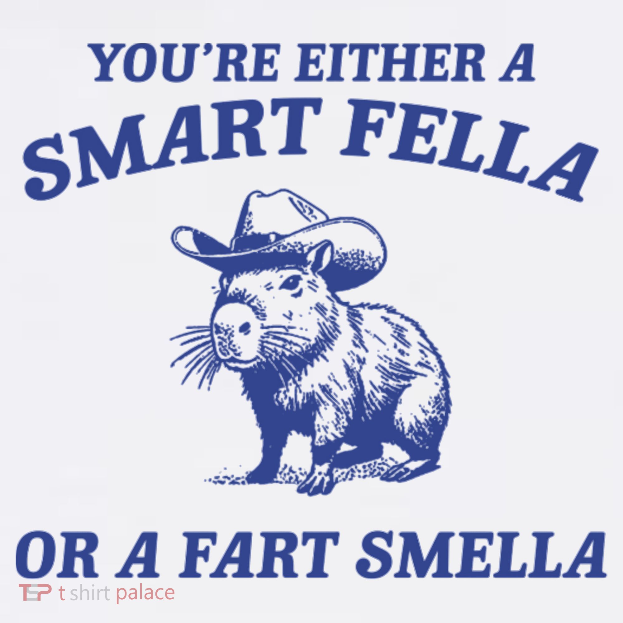 Are You A Smart Fella Or Fart Smella Vintage Style T-Shirt