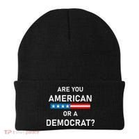 Are You American or Democrat Beanie thumb 0