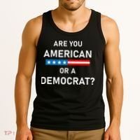 Are You American or Democrat Tank Top thumb 3
