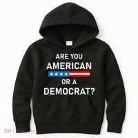Are You American or Democrat Kids Hoodie thumb 0