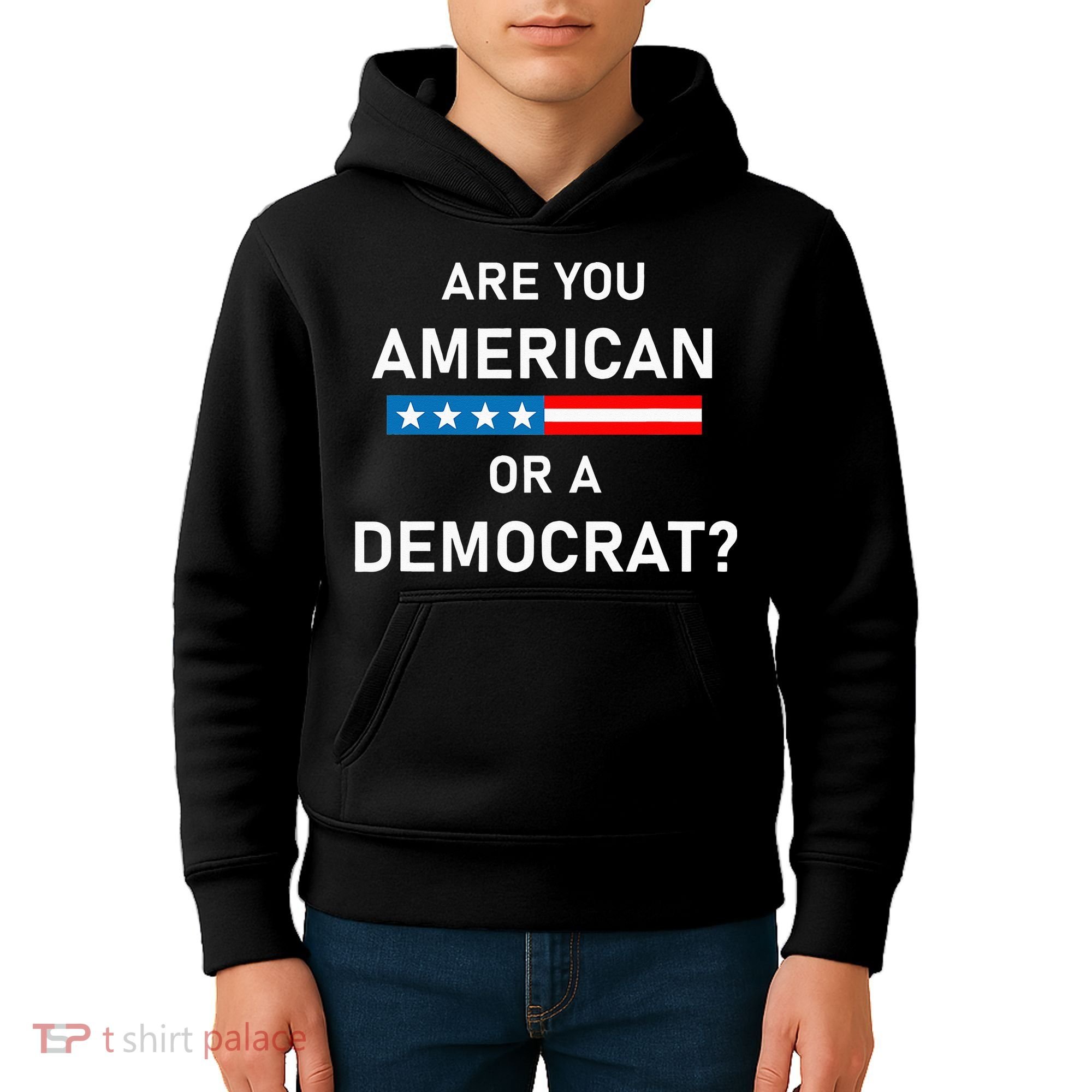 Are You American or Democrat Kids Hoodie