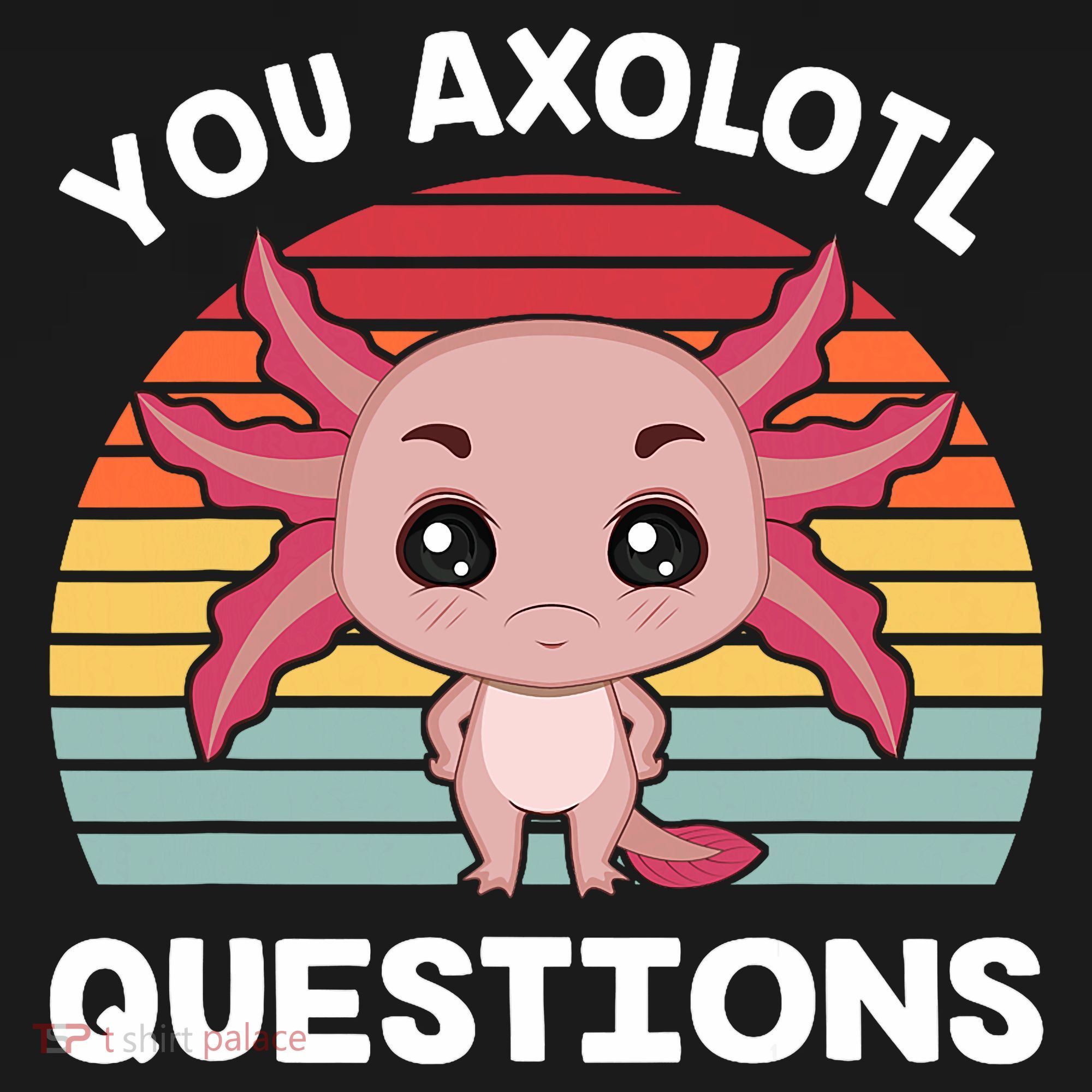 Axolotl - You Axolotl Questions - You Ask A Lot Of Questions T-Shirt