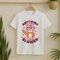 Anything You Can Do I Can Do Slower Sloth T-Shirt thumb 2
