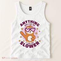 Anything You Can Do I Can Do Slower Sloth Tank Top thumb 2