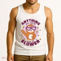 Anything You Can Do I Can Do Slower Sloth Tank Top thumb 3