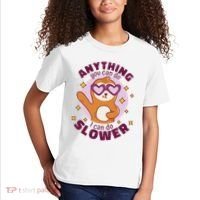 Anything You Can Do I Can Do Slower Sloth Kids T-Shirt thumb 2