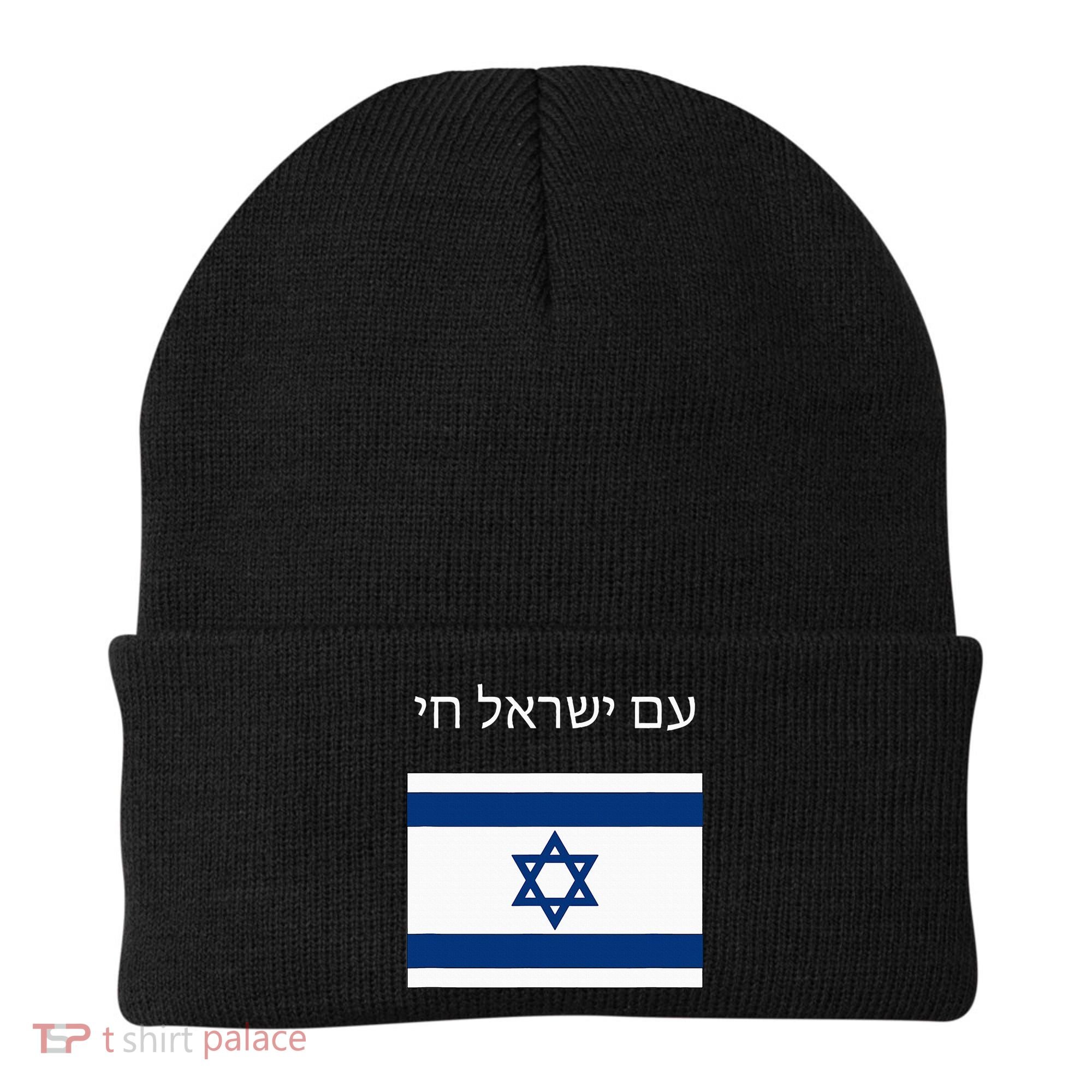 Am Yisrael Chai Hebrew for Israel Lives Beanie