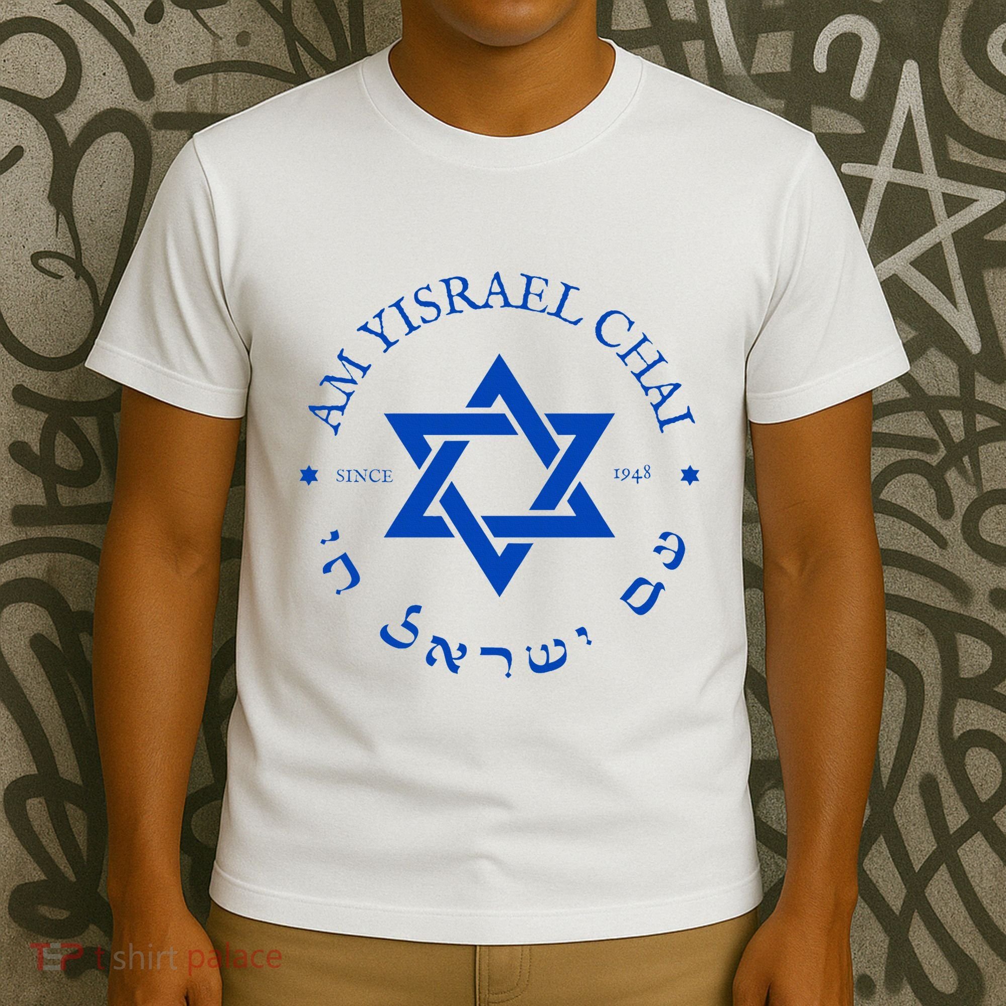 Am Yisrael Chai 1948 Hebrew Israel Jewish Star Of David I T-Shirt