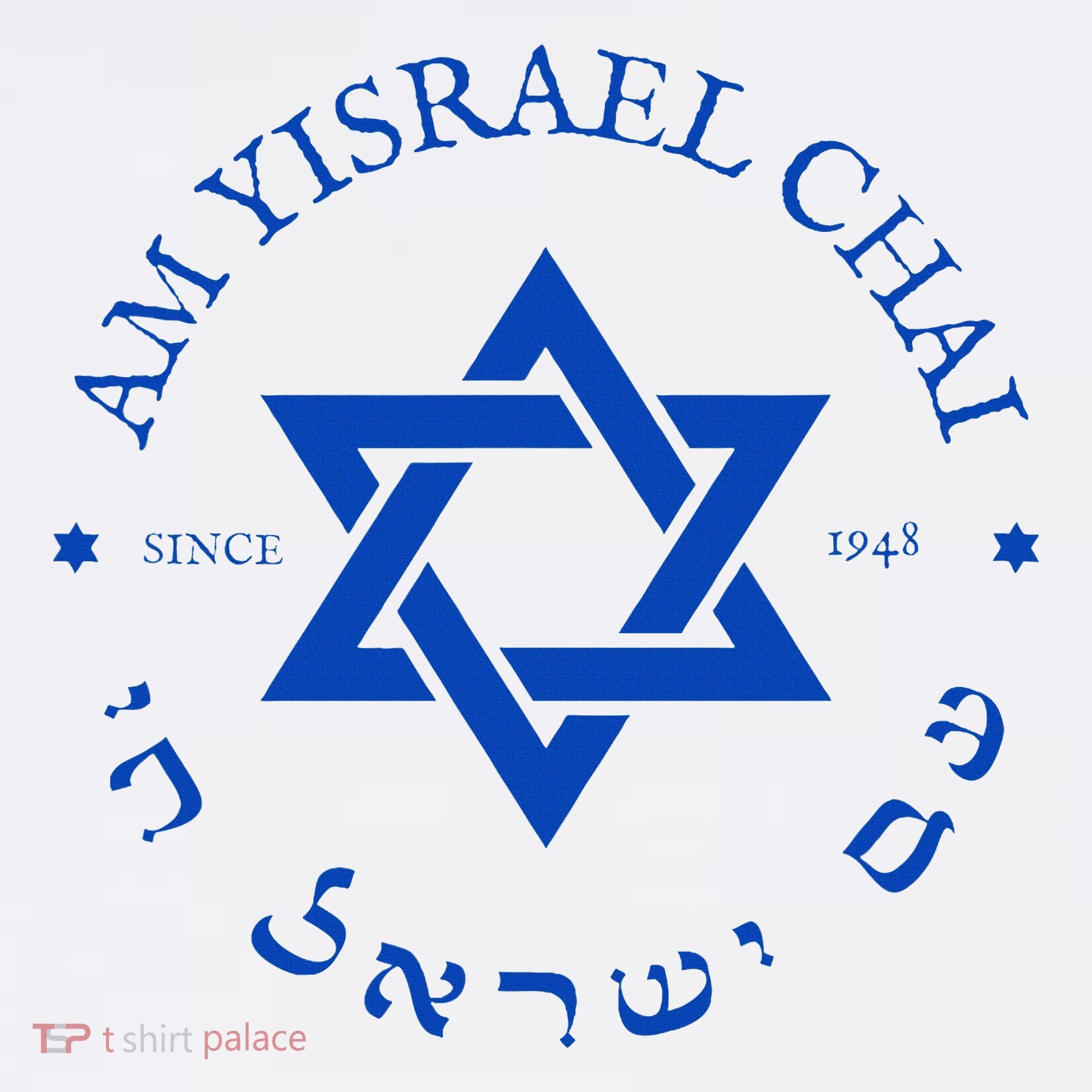 Am Yisrael Chai 1948 Hebrew Israel Jewish Star Of David I T-Shirt