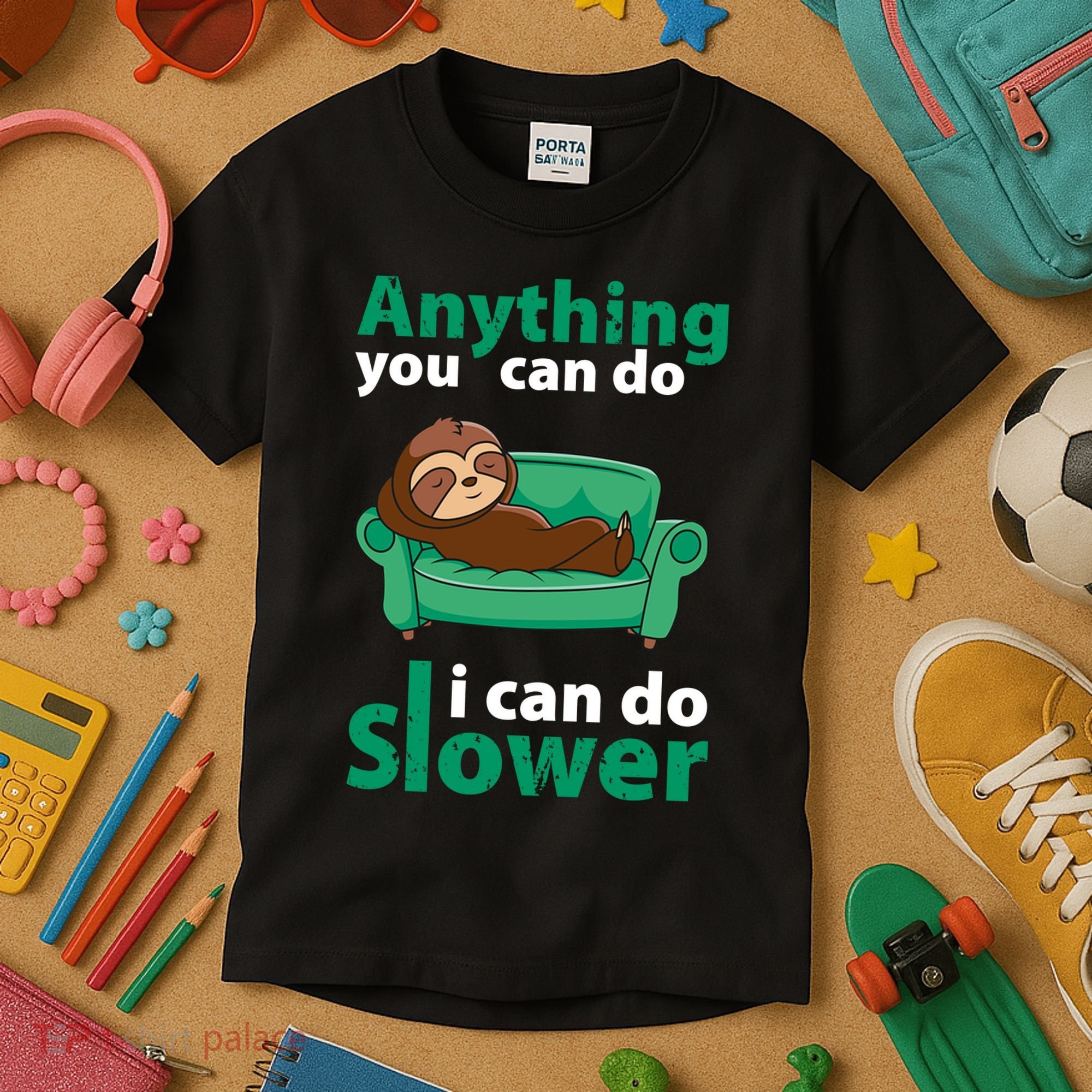Anything You Can Do I Can Do Slower Kids T-Shirt