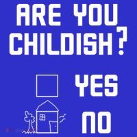 Are You Childish? Funny Adultish Cartoon Drawing Women's Tank Top thumb 5