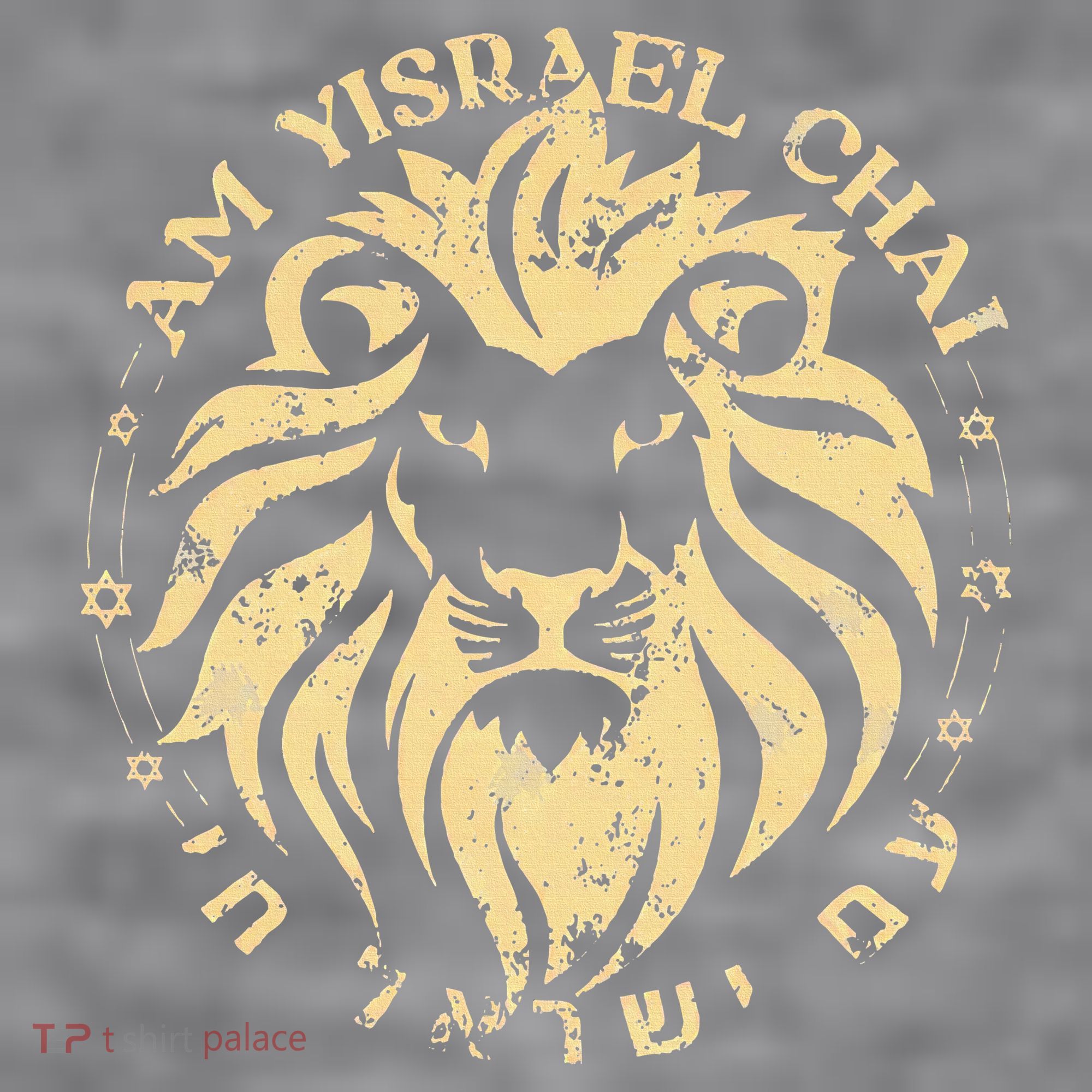 Am Yisrael Chai Lion of Zion Women's Racerback Cropped Tank