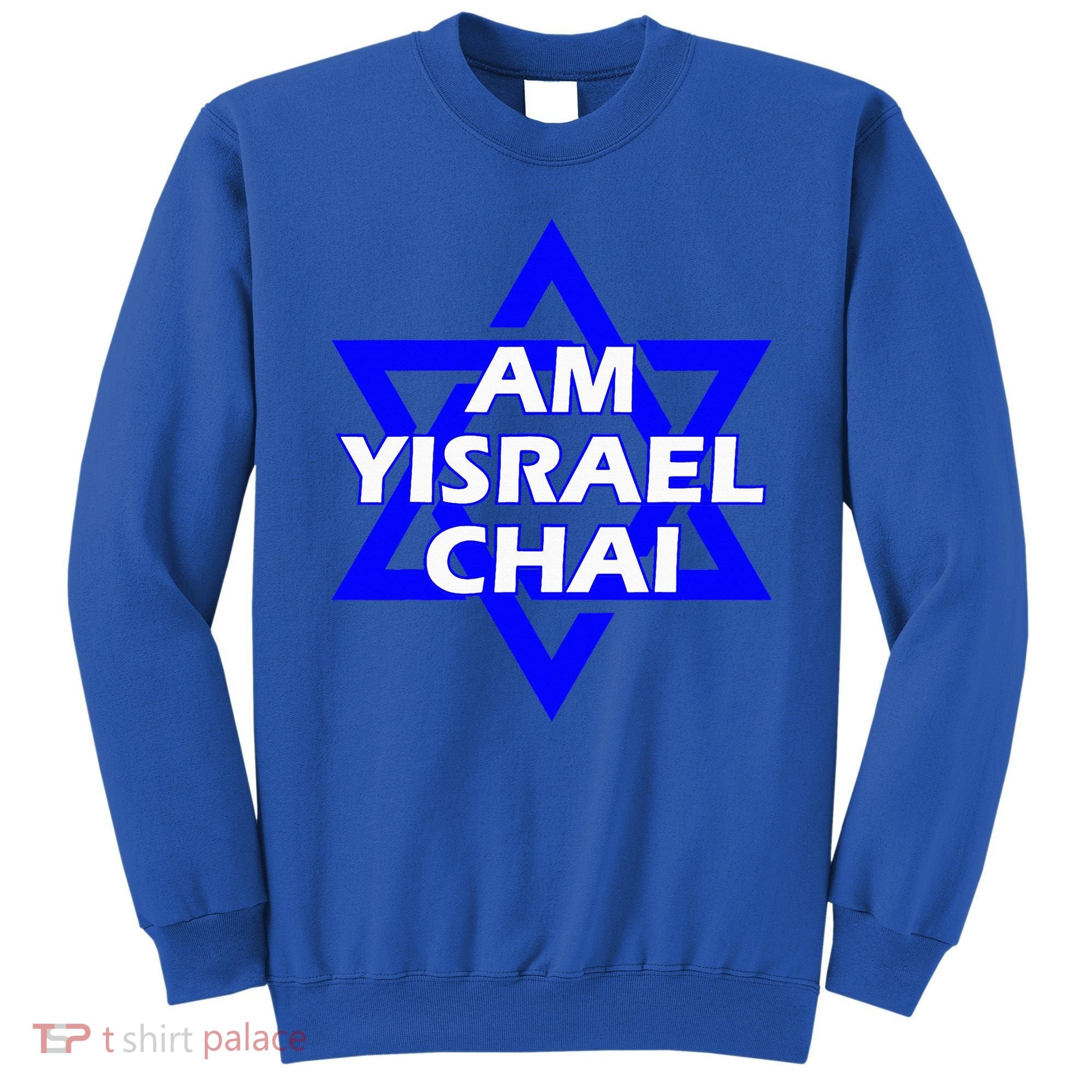 Am Yisrael Chai Israel Star of David Sweatshirt