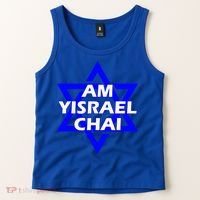 Am Yisrael Chai Israel Star of David Tank Top thumb 2